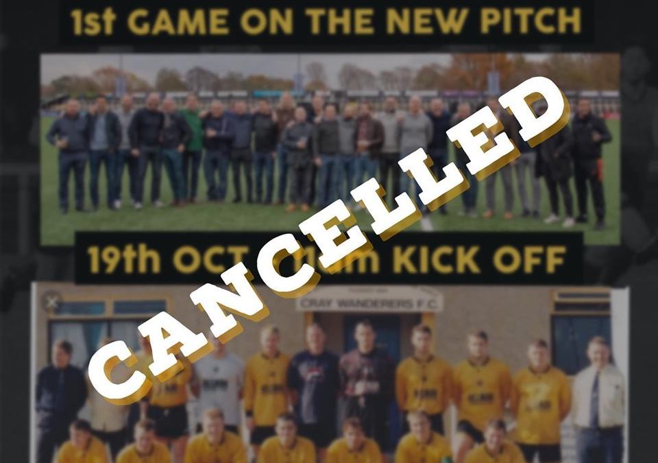 Cray Wanderers Legends Match – Saturday 26th October @ Flamingo Park – Match cancelled