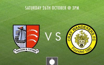 Maldon & Tiptree vs Cray Wanderers – FA Trophy 1st Qualifying Round – 26/10/19, Match Preview & Directions