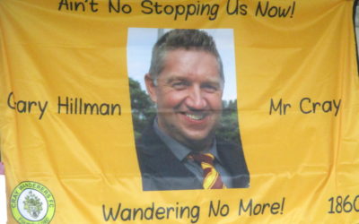 Thank You from all at Cray Wanderers to Gary Hillman – 25 years Cray Wanderers Chairman