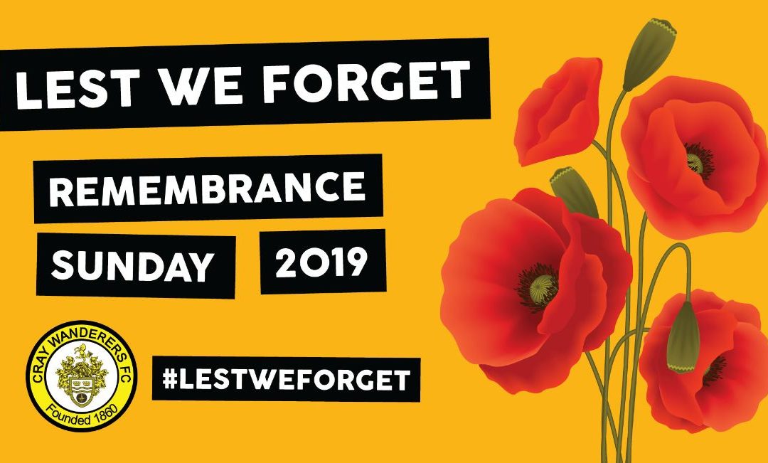 Remembrance Sunday – Lest We Forget
