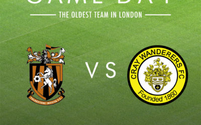 Cray Wanderers Fixture update – new date for Folkestone Invicta trip, Tuesday 24th March + new date for U13s Kent Youth League Cup Final