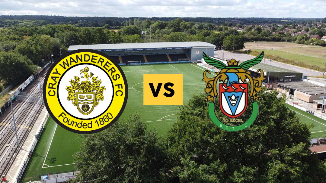 Cray Wanderers vs Bognor Regis Town – New fixture date announced – Weds, 2nd December, 7.45pm