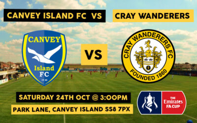 Canvey Island 3 Cray Wanderers 2 – FA Cup 4QR, 24/10/20, Match Report