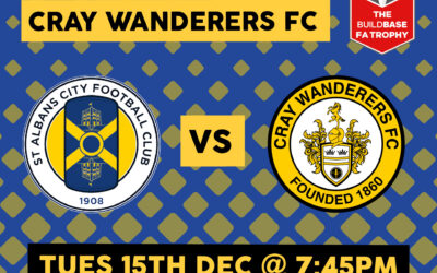 St Albans City 3 Cray Wanderers 0 – FA Trophy 2nd Round, 15/12/20, Match Report