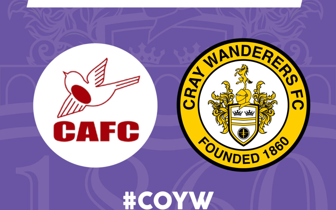 Cray Wanderers fixture update – new date for Carshalton Athletic and FA Youth Cup details