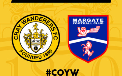 Cray Wanderers vs Margate – Isthmian Premier, Monday 27th December, 3pm – Match Preview