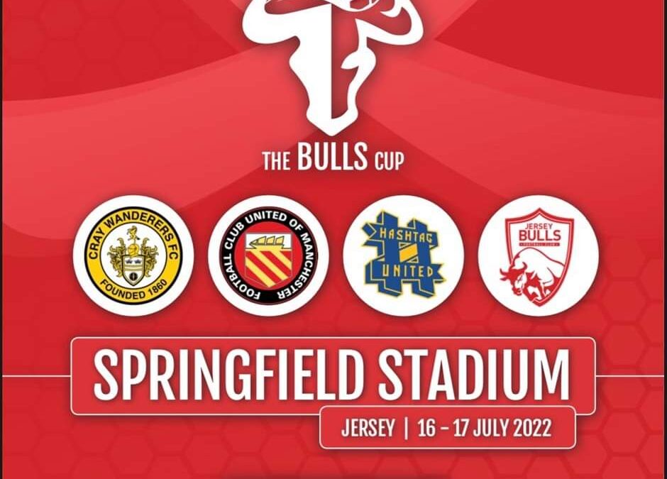 Cray Wanderers Pre-season update – Jersey Bulls Cup kick off times and ticketing information, updated pre-season list
