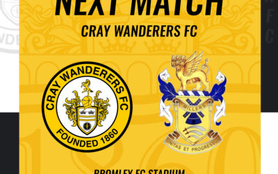 Cray Wanderers vs Aveley – Isthmian Premier – Saturday 5th November, 3 pm – Match Preview