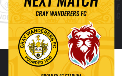 Cray Wanderers vs Hastings United – Isthmian Premier, Wednesday 21st September, 7.45 pm – Match Preview