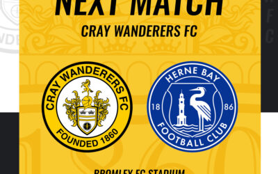 Cray Wanderers vs Herne Bay – Isthmian Premier, Monday 2nd January, 2023, 3 pm – Match Preview