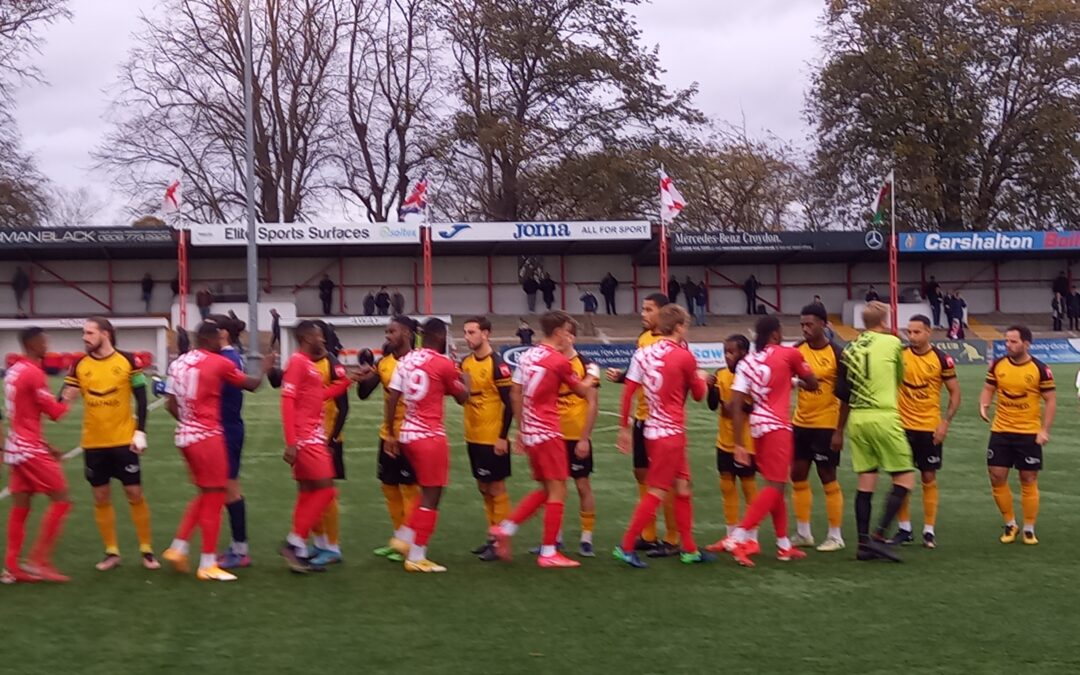 Carshalton Athletic 1 Cray Wanderers 1 – Isthmian Premier, Saturday 26th November – Match Report