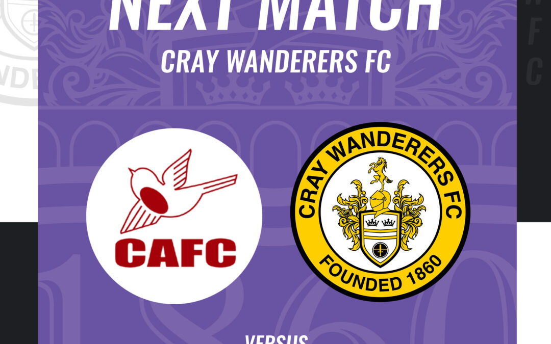Carshalton Athletic vs Cray Wanderers – Isthmian Premier, Saturday 26th November, 3 pm – Match Preview & Directions