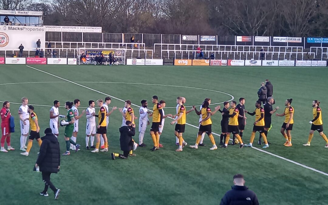Cray Wanderers 2 Bishop’s Stortford 3 – Isthmian Premier, Sunday 15th January – Match Report
