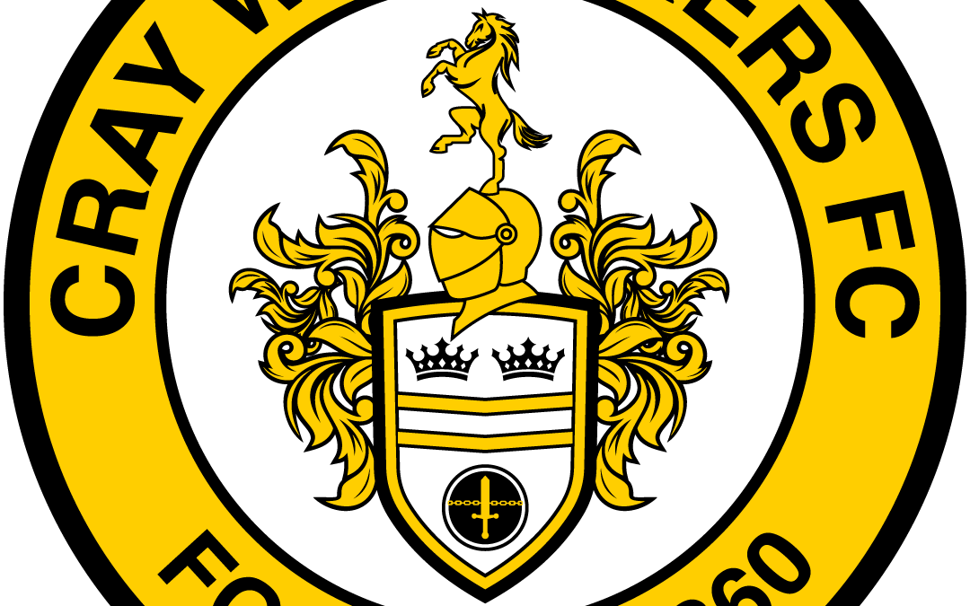 Cray Wanderers Fixtures Update – Concord Rangers, Tuesday 3rd October & FA Youth Cup 1QR vs Corinthian, 21st September