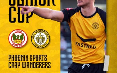 Phoenix Sports vs Cray Wanderers – Kent Senior Cup – 1st Round – Tuesday 26th September, 7.45 pm – Match Preview & Directions