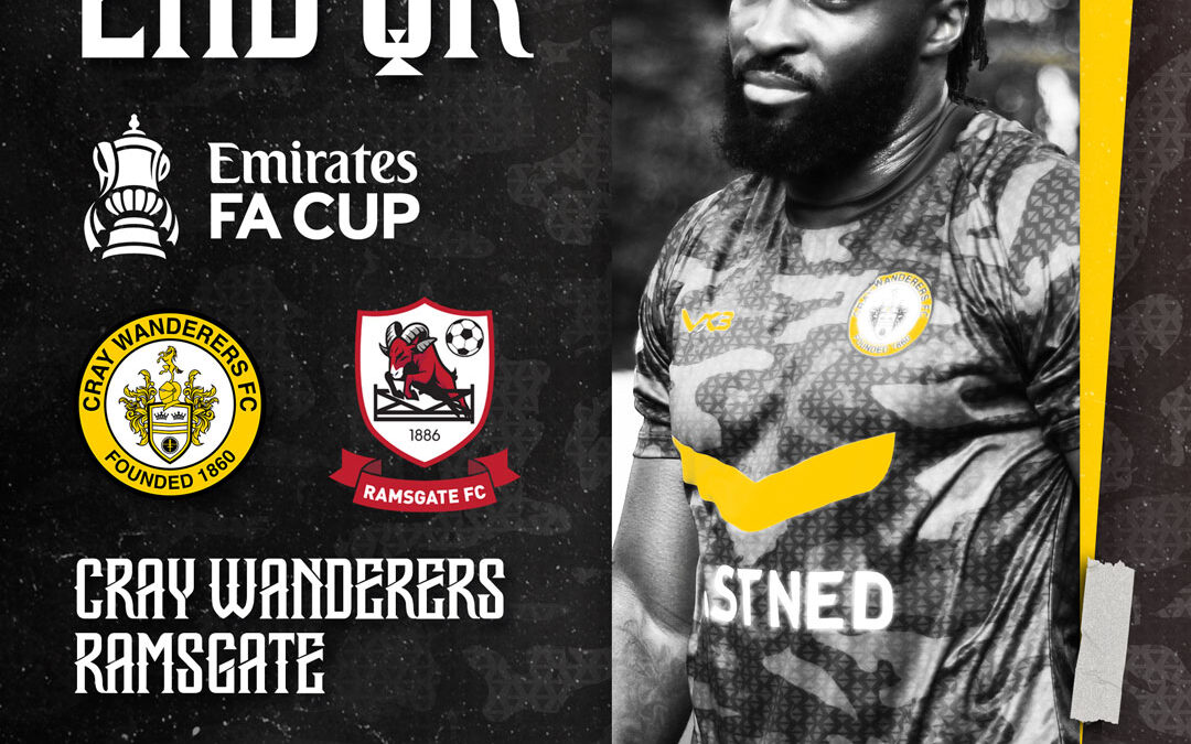 Cray Wanderers vs Ramsgate – FA Cup 2nd Qualifying Round, Sunday 17th September, 3 pm – Match Preview + The Pre-match thoughts of Neil Smith