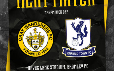Cray Wanderers vs Enfield Town – Isthmian Premier, Friday 29th December, 7.45 pm – Match Preview + Half price entry for donations to Lewisham Food Bank + The Programme Notes of Neil Smith