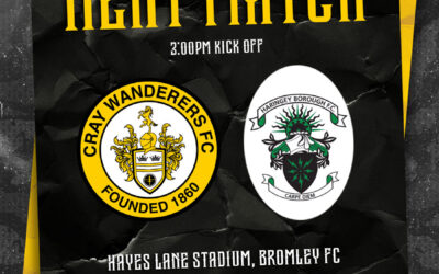 Cray Wanderers vs Haringey Borough – Isthmian Premier – Sunday 10th December, 3 pm – Match Preview + The Pre-Match Thoughts of Neil Smith