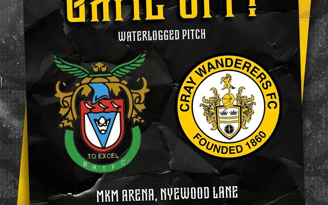 Bognor Regis Town vs Cray Wanderers – Isthmian Premier – Tuesday 5th December – MATCH POSTPONED