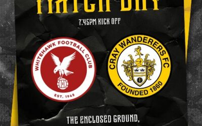Whitehawk vs Cray Wanderers – Isthmian Premier – Tuesday 27th February, 7.45 pm – Match Preview & Directions