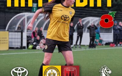 Cray Wanderers Women vs Tunbridge Wells Foresters Women – Sunday 10th November, 4.30 pm ko
