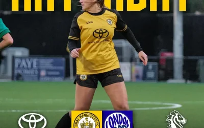 Cray Wanderers Women vs London Road Women – FA Women’s Plate 1st Round – Sunday 17th November, 3 pm