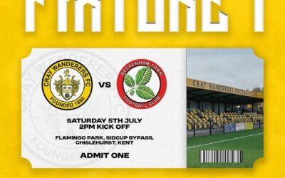 Cray Wanderers vs Beckenham Town – Pre-Season Friendly – Saturday 5th July, 2 pm – Match Preview