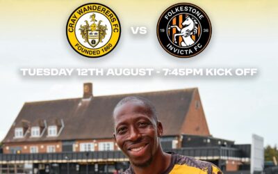 Cray Wanderers vs Folkestone Invicta – Isthmian Premier – Tuesday 12th August, 7.45 pm – Match Preview + The pre-match thoughts of Tim O’Shea + Directions