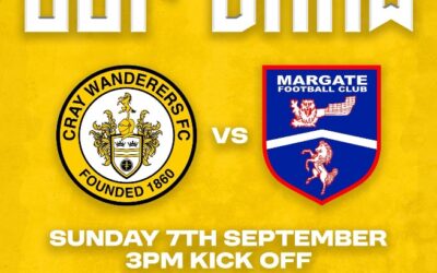 Adobe Women’s FA Cup 1st Qualifying Round Draw – Cray Wanderers Women vs Margate FC Women – Sunday 7th September, 3 pm.
