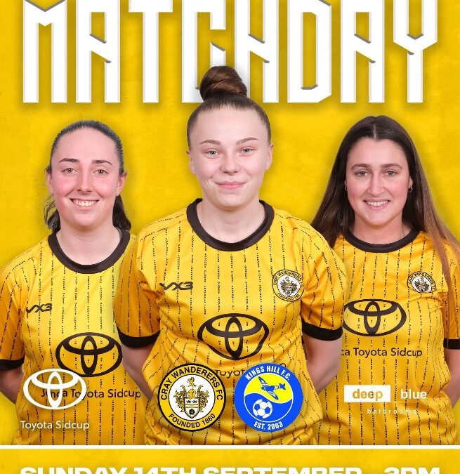 Cray Wanderers Women vs Kings Hill Women – SECWFL Premier – 14/9/25, 3 pm