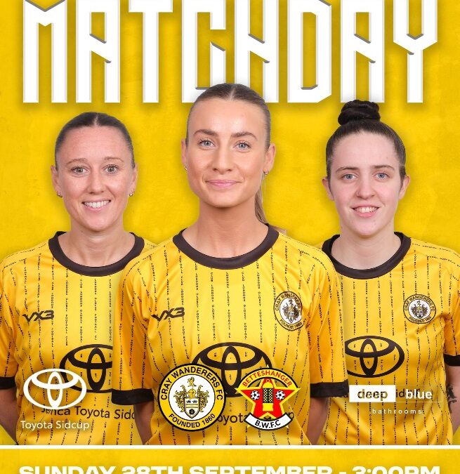 Cray Wanderers Women vs Betteshanger Welfare Women – SECWFL Premier – Sunday 28th September, 3 pm