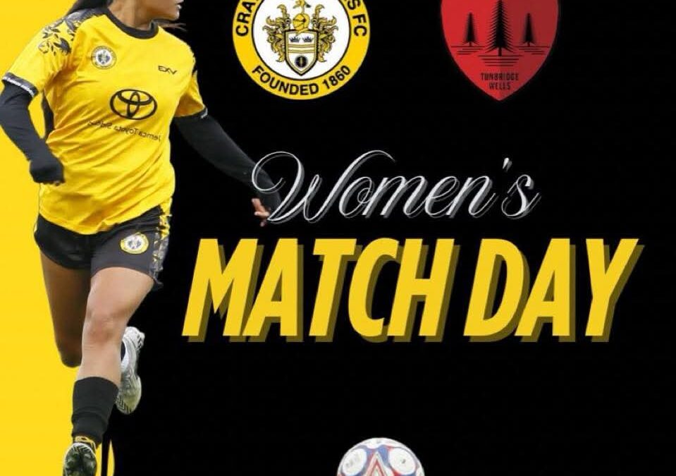 Cray Wanderers Women vs Tunbridge Wells Foresters – SECWFL Premier – Sunday 12th October – 3 pm.