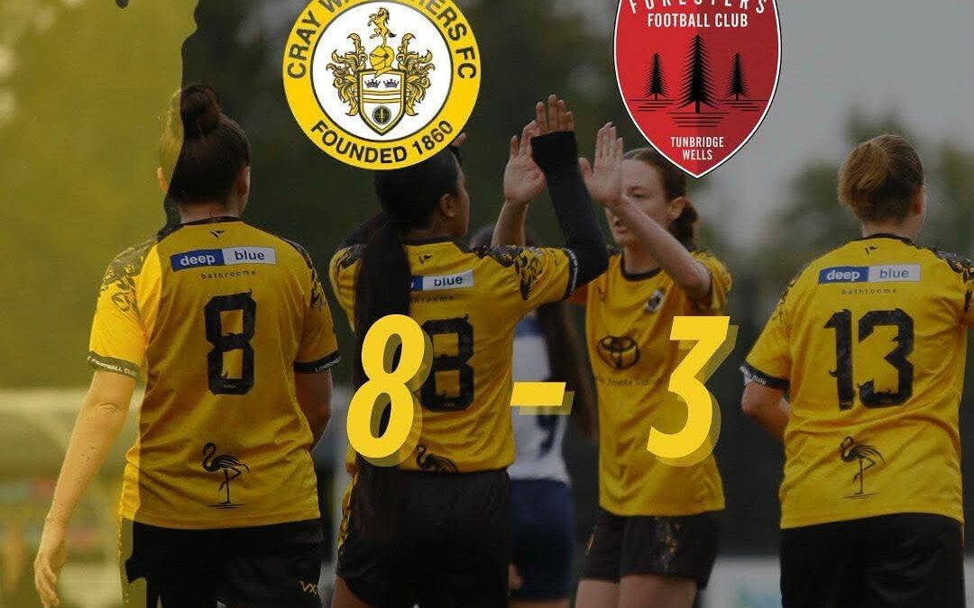 Cray Wanderers Women 8 Tunbridge Wells Foresters 3 – SECWFL Premier – 12/10/25 – Match Report