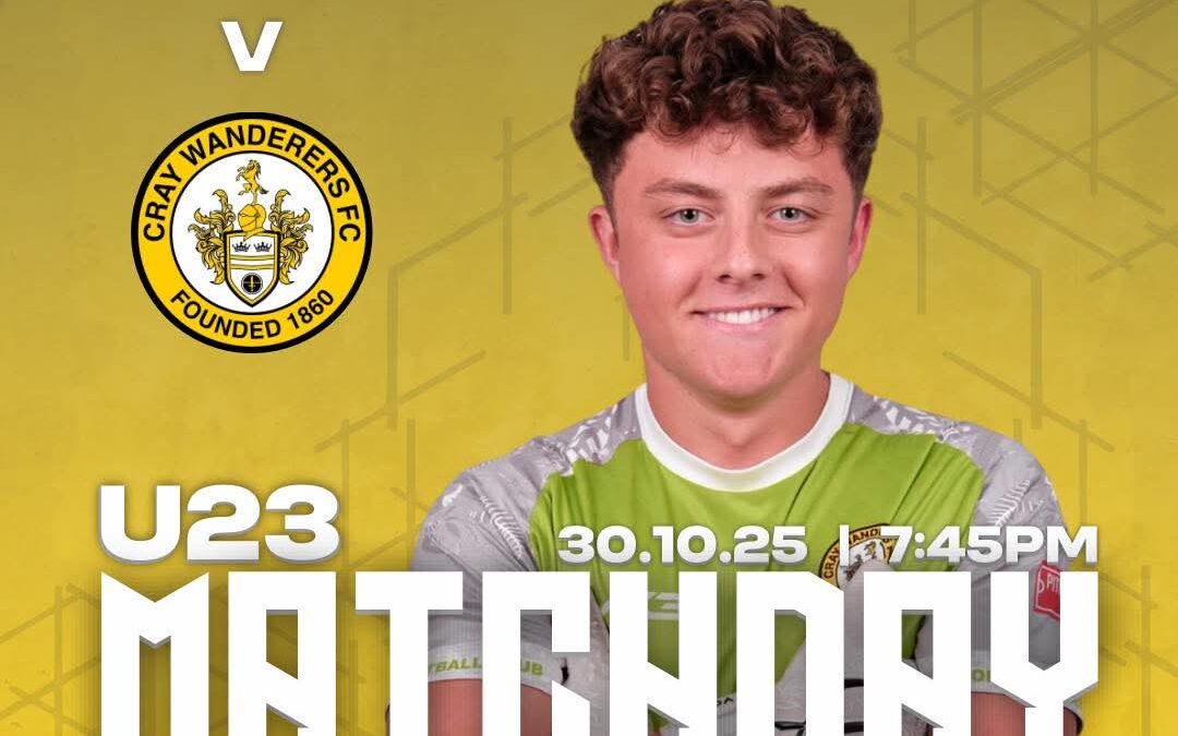 Staplehurst Monarchs U23s vs Cray Wanderers U23s – SCEFL Development League West – Thursday 30th October – 7.45 pm.