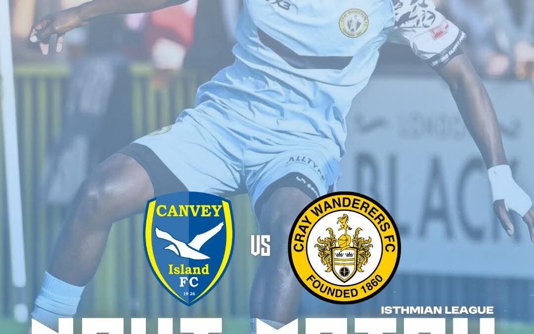 Canvey Island vs Cray Wanderers – Isthmian Premier – Saturday 29th November, 3 pm – Match Preview & Directions