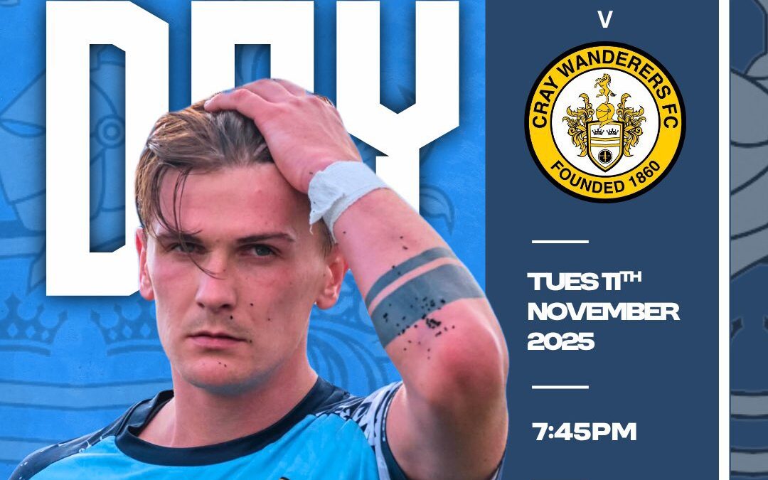 Folkestone Invicta vs Cray Wanderers – Isthmian Premier – Tuesday 11th November, 7.45 pm
