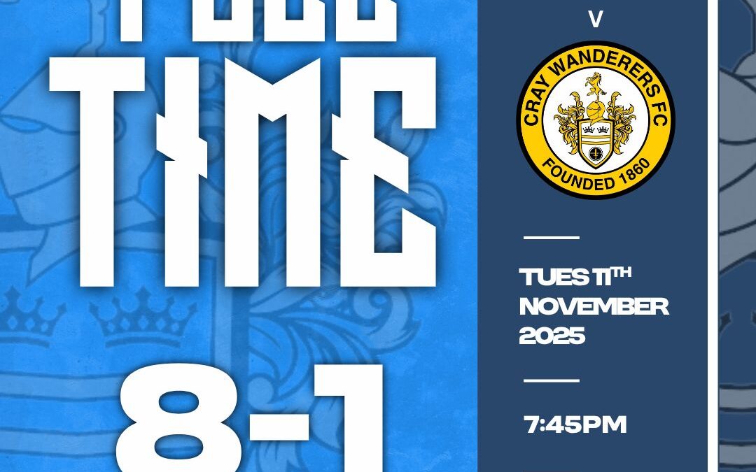 Folkestone Invicta 8 Cray Wanderers 1 – Isthmian Premier – Tuesday 11th November – Match Report