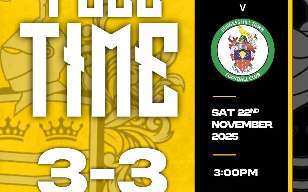 Cray Wanderers 3 Burgess Hill Town 3 – Isthmian Premier – Saturday 22nd November – Match Report