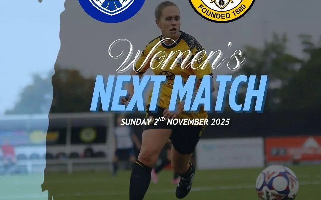 Tonbridge Angels Women vs Cray Wanderers Women – SECWFL Premier – Sunday 2nd November, 4.30 pm.