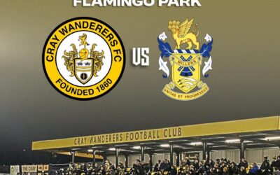 Cray Wanderers Fixtures Update – Cray Wanderers vs Aveley – Rescheduled for Friday 9th January, 2026, 7.45 pm.