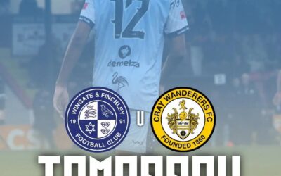 Wingate & Finchley vs Cray Wanderers – Isthmian Premier – Saturday 20th December, 12.30 pm – Match Preview & Directions – Match televised on clubbertv.co.uk