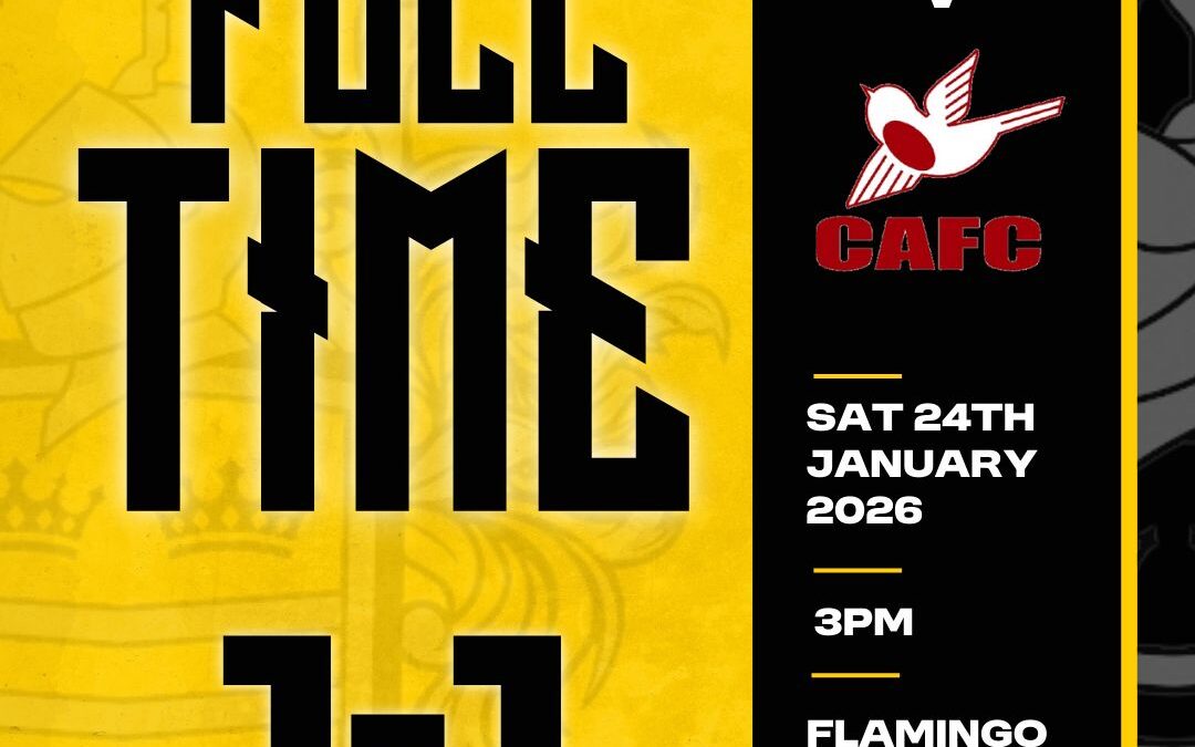 Cray Wanderers 1 Carshalton Athletic 1 – Isthmian Premier – Saturday 24th January – Match Report