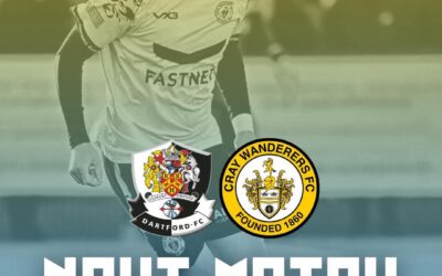 Dartford vs Cray Wanderers – Isthmian Premier – Saturday 21st February, 3 pm – Match Preview, Directions & Admission