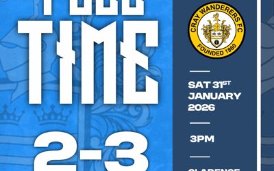 St Albans City 2 Cray Wanderers 3 – Isthmian Premier – 31/1/26 – Match Report