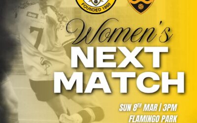 Cray Wanderers Women vs Maidstone United Women – SECWFL Premier – Sunday 8th March – 3 pm – Match Preview