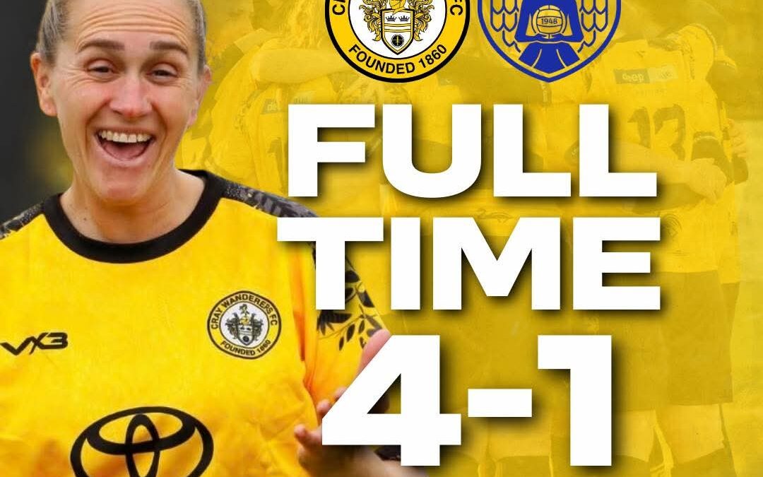 Cray Wanderers Women 4 Tonbridge Angels Women 1 – Kent FA Plate Semi-Final – Sunday 15th March