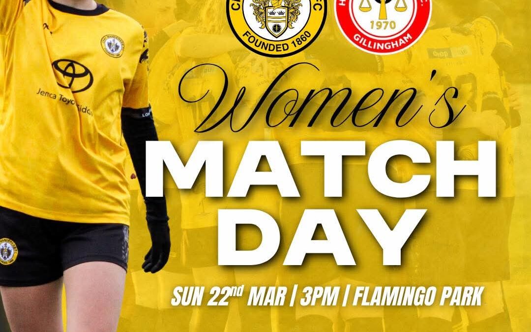 Cray Wanderers Women vs Hollands & Blair Women – SECWFL Premier – Sunday 22nd March, 3 pm
