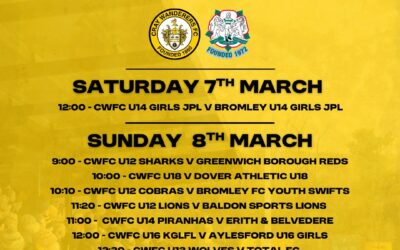 Cray Wanderers Weekend 6th – 8th March