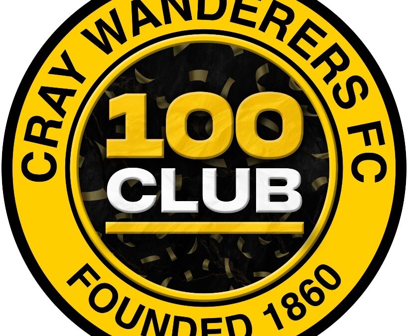 Cray Wanderers 100 Club Draw Results for April