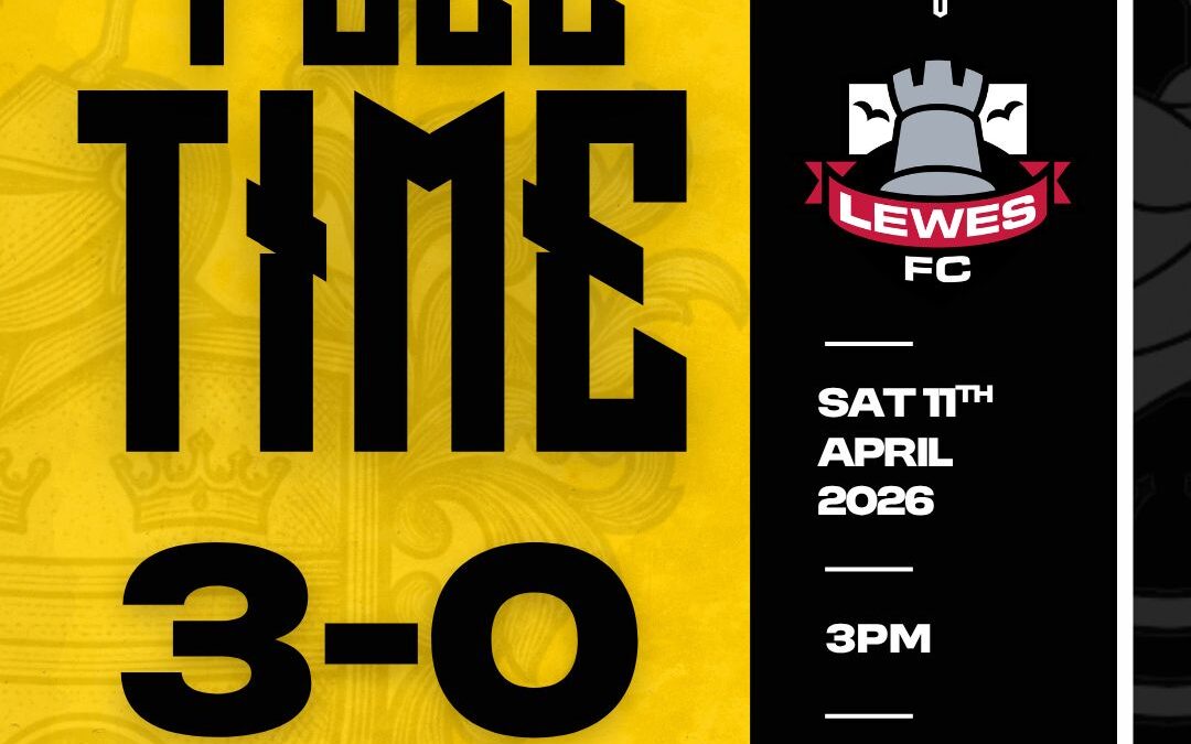 Cray Wanderers 3 Lewes 0 – Isthmian Premier – Saturday 12th April – Match Report